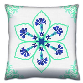 Aberto Design Cojín Multicolor 43 x 43 cm con Relleno de Silicona